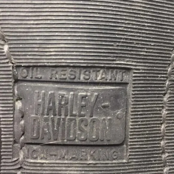 Harley-Davidson Ladies Black Leather Motorcycle Riding Boots Size 8M USA Made - Picture 12 of 16